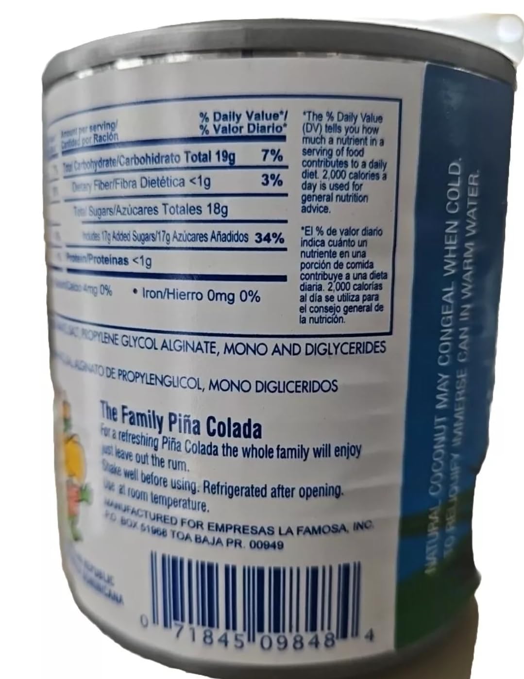 Amazon.com: Coco Lopez coconut cream 6 cans 8.5 onz : Grocery